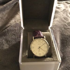 Purple DKNY watch